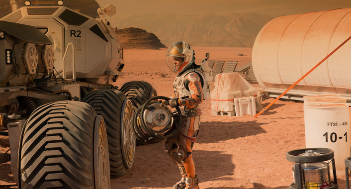 <p>Matt Damon interpretando a Mark Watney en <em>The Martian</em>. / 20th Century Fox</p>