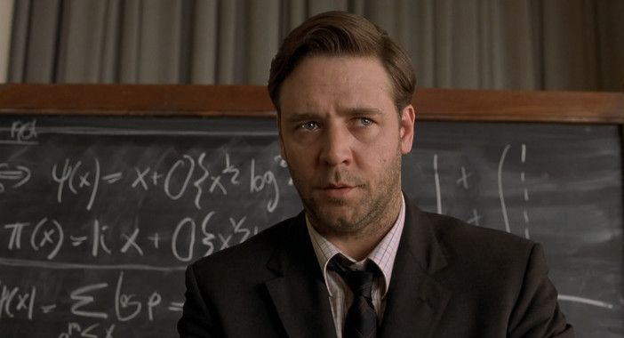 <p><em>A Beautiful Mind</em> (2001). La película retrata la vida del matemático John Forbes Nash: el comienzo de su carrera, su diagnóstico de esquizofrenia y la superación de esta tragedia. / Imagine Entertainment</p>