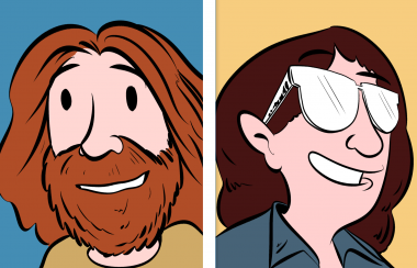 <p>Caricaturas con las que les gusta retratarse a los autores Zach y Kelly Weinersmith. / Zach Weinersmith</p>