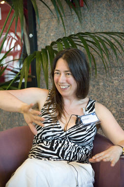 <p>Christine Done en la Winter School (Reino Unido). </p>