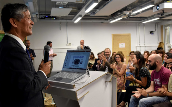 Tetsuro Matsuzawa en la Fundación Biodiversidad