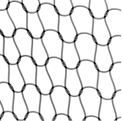 Red de punto de nailon de 0,15 mm de diámetro tejida para el experimento- CNRS