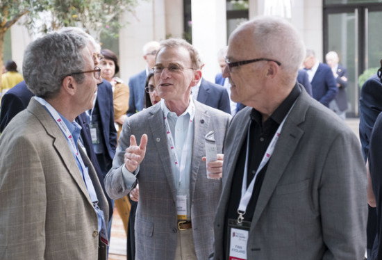 Schekman en Valencia junto a los premios Nobel de Economía Finn Erling Kydland y Eric Maskin / Fundación Premios Rei Jaume I