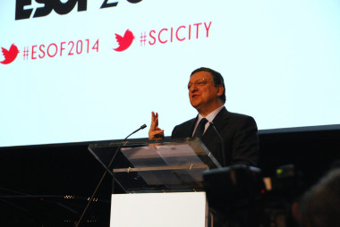 <p>José Manuel Durão Barroso en la inauguración de ESOF 2014 en Copenhague. </p>