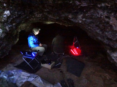 <p>Escaneado en 3D de la fosa donde se encontró el esqueleto de neandertal. / Cedida Archéosphere </p>