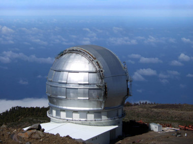 <p>Vista panorámica del Gran Telescopio Canarias (GTC). Imagen:CAB,GTC.</p>