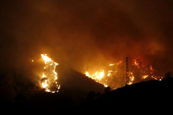 <p>El incendio en la Costa del Sol arrasó la semana pasada más de 7.000 hectáreas. Imagen: Jorge Zapata / EFE.</p>