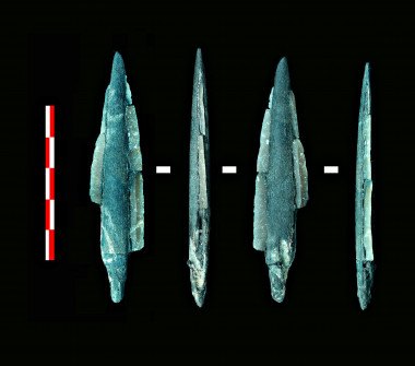 <p>Herramientas encontradas en el yacimiento de la cuenca del río Dubná, cerca de Moscú. Imagen: Ignacio Clemente/CSIC.</p>