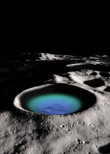 <p>Cráter lunar Shackleton.</p>