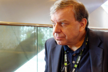 <p>Philip Campbell durante el Euroscience Open Forum en Dublín. Imagen: SINC</p>