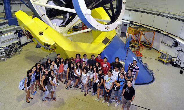 <p>Campus Científico de Verano 2011 en Calar Alto (Almería). / SINC.</p>