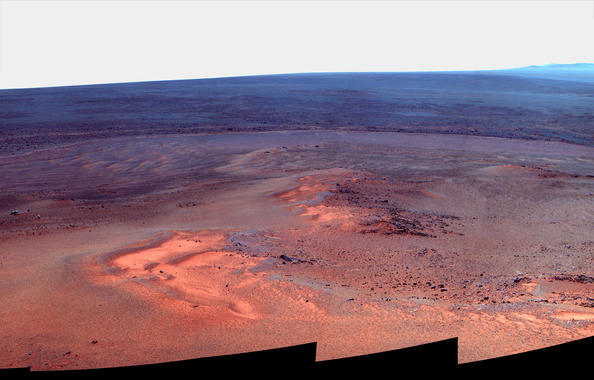 <p>Este mosaico de imágenes muestra la región marciana como Greeley Haven de forma informal, azotada por la fuerza del viento. / NASA/JPL-Caltech/Cornell/Arizona State Univ.</p>