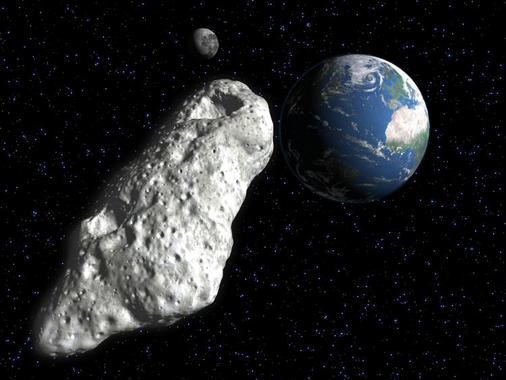 <p>PINTURA. Si se pintará el asteroide –todo o parte– de negro, o de blanco o de un color reflectante, cambiaría el denominado efecto Yarkovsky, uno de los factores que determinan su movimiento. Científicos rusos proponen usar esta técnica de efectos a largo plazo. / Texas A&M University</p>