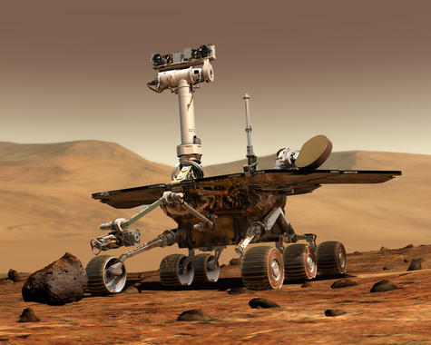 <p>Ilustración de Opportunity en Marte. / NASA</p>