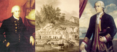 <p>El capitán Juan Francisco de la Bodega y Quadra (derecha) y su homólogo británico George Vancouver (izquierda) pactaron como evitar el conflicto entre España e Inglaterra por la isla de Nutka, en la actual Columbia Británica (Canadá). / Museo Naval-Pauk</p>