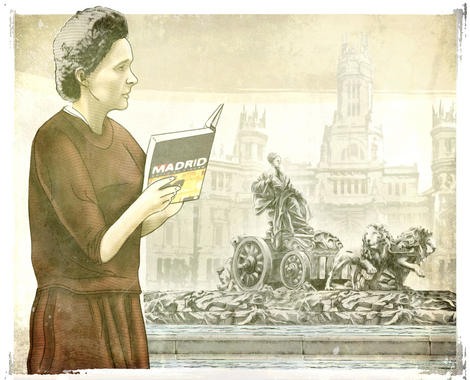<p>Marie Curie estuvo en Madrid en 1919, 1931 Y 1933. Imagen: SINC/3Planos.</p>