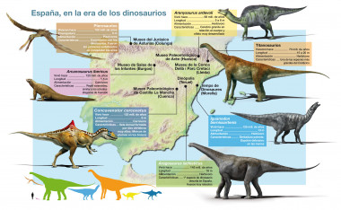 <p>Algunas de las principales especies de dinosaurios, reptiles voladores y lagartos que vivieron en la Península hace más de 50 millones de años / <a href="http://www.agenciasinc.es/var/ezwebin_site/storage/images/en-exclusiva/programados/espana-en-la-era-de-los-dinosaurios/5471041-1-esl-MX/Espana-en-la-era-de-los-dinosaurios_image990_.jpg" target="_blank">José Antonio Peñas / Sinc</a></p>