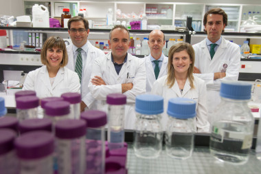 <p>Equipo del Centro de Ingeniería Biomédica de la Universidad de Navarra que ha desarrollado la investigación. / CIMA</p>