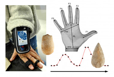 <p>Los autores han analizado los cambios de las señales electrodérmicas del cuerpo durante la manipulación el las primieras industrias humanas.<em> / </em>Emiliano Bruner <em>et al</em></p>