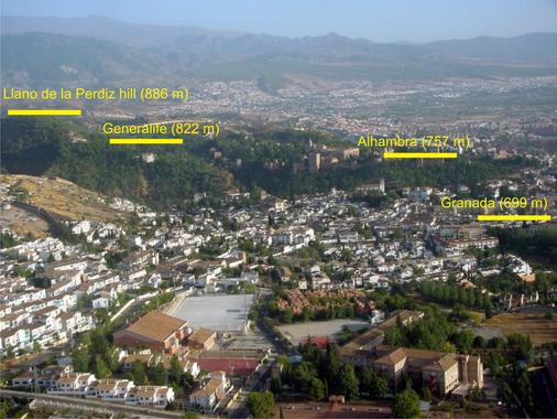 <p>Escalones topográficos inducidos por fallas activas en Granada capital.</p>