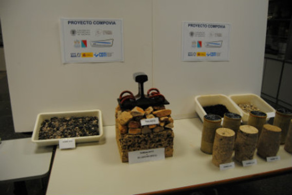 <p>El uso de caucho triturado procedente de neumáticos fuera de uso ayuda a atenuar las vibraciones de las vías en el entorno. / UPV</p>