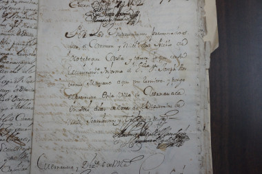 <p>Título de tierra dado en Cuernavaca, 1732 procedes en Archivo General d e la Nación (México)</p>