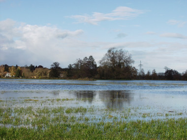 <p>Paisaje fluvial inundado. / UPM</p>