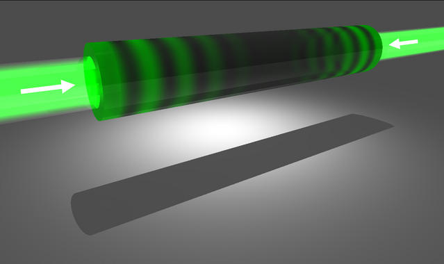 <p>Cincuenta años después de la invención del láser, un equipo de científicos de la Universidad de Yale (EE UU) ha construido el primer antiláser del mundo. Imagen: AAAS/Science</p>