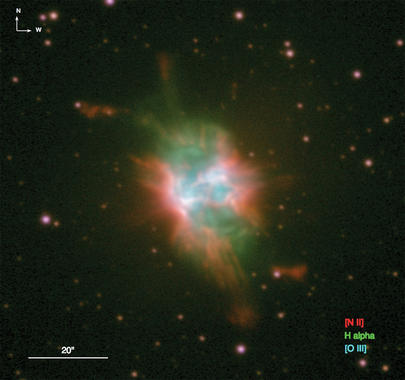 <p>Imagen de la nebulosa NCG 6778 tomada con el telescopio NOT. Imagen: IAA/NOT.</p>