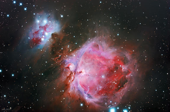 <p>Gran Nebulosa de Orión, donde se ha detectado etil mercaptano, captada por el observatorio Infrared. / DiCYT</p>