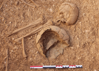 <p>Algunos de los restos hallados en la necrópolis de