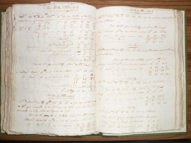 <p>Cuaderno de anotaciones manuscritas sobre el Sol. / Archivo Real Instituto y Observatorio de la Armada (ROA) </p>