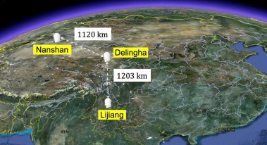 <p>Desde un satélite los científicos chinos han logrado entregar fotones entrelazados a tres estaciones terrestres, separadas a más de 1.000 km. / Juan Yin et al./Science</p>
