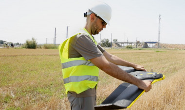 <p>Dron utilizado con el nuevo sistema de inspección de vías. / SigmaRail</p>