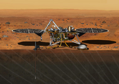 <p>Concepción artística de la misión InSight en suelo marciano. / NASA/JPL-Caltech.</p>