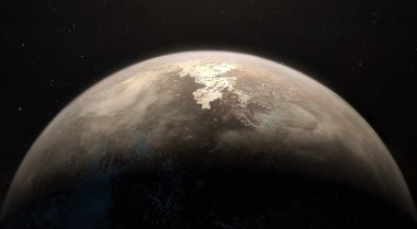 <p>Recreación artística del planeta templado Ross 128 b. / ESO/M. Kornmesser</p>