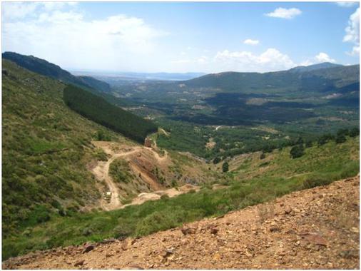 <p>Vista general de la mina Mónica de Bustarviejo (Madrid). / UPM</p>