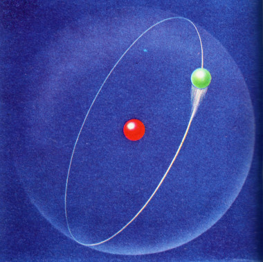 <p>Ilustración del átomo de hidrógeno / <a href="https://www.flickr.com/photos/ludiecochrane/8144803372/sizes/l" target="_blank">Ludie Cochrane</a></p>