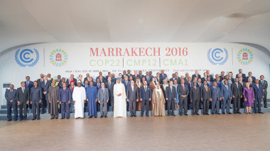 <p>Foto de familia de los jefes de Estado y presidentes de Gobierno presentes hoy en Marrakech. También ha estado presente Mariano Rajoy. / <a href="https://www.flickr.com/photos/unfccc/22824493068/in/photostream/" target="_blank">UNclimatechange</a></p>