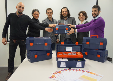 <p>Acto de presentación de los NanoKits. / ICN2</p>