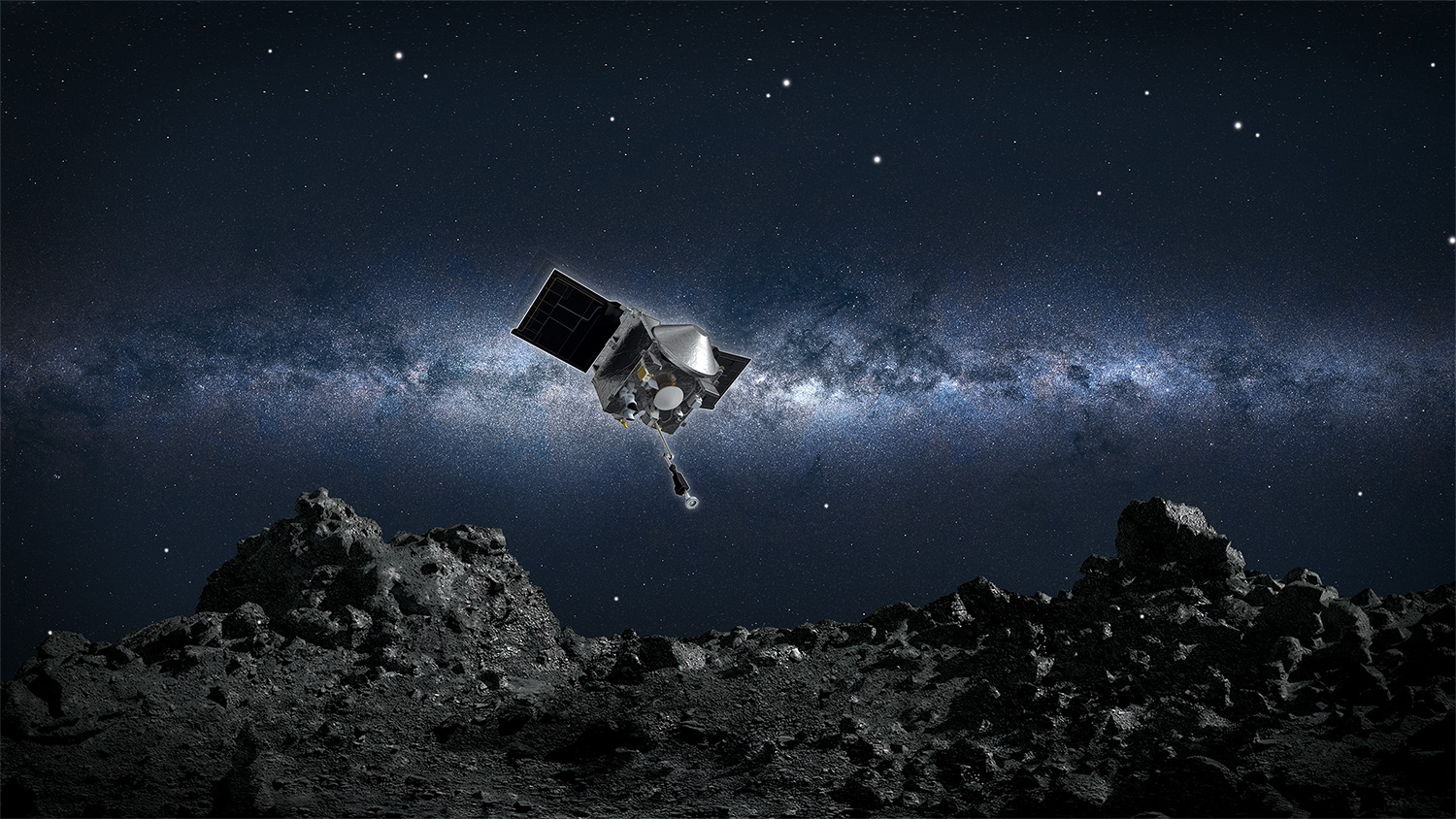 La NASA recoge por primera vez muestras de un asteroide 