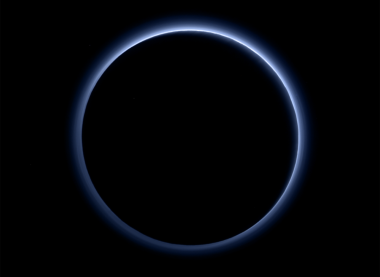 <p>Cielo azul de Plutón, captado por la sonda New Horizons. / NASA/JHUAPL/SwRI</p>