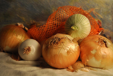 <p>La piel marrón y las capas externas de la cebolla son ricas en fibra y flavonoides. Imagen: SINC.</p>