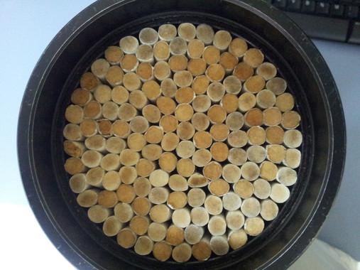 <p>Las colillas de los cigarrillos podrían competir así con productos acústicos utilizados en la actualidad. / UEx</p>