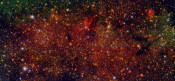 Imagen en falso color de uno de los campos estudiados por el proyecto Galacticnucleus. / Proyecto Galacticnucleus