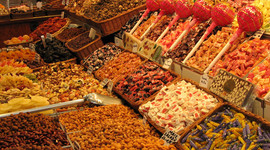 tienda de dulces típica