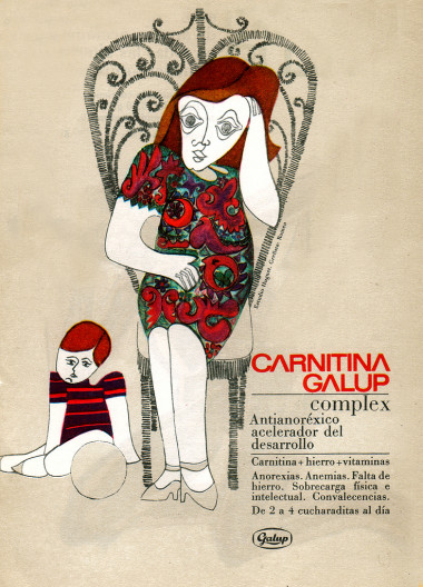 <p>Anuncio de los años 80 de un complejo vitamínico. Imagen: <a href="http://www.flickr.com/photos/exnovo/188983335/sizes/l/" target="_blank">Carmen Alonso Suárez </a></p>