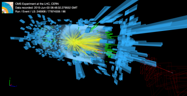 <p>Primeras colisiones estables a 13 TeV en el experimento CMS. / CERN</p>