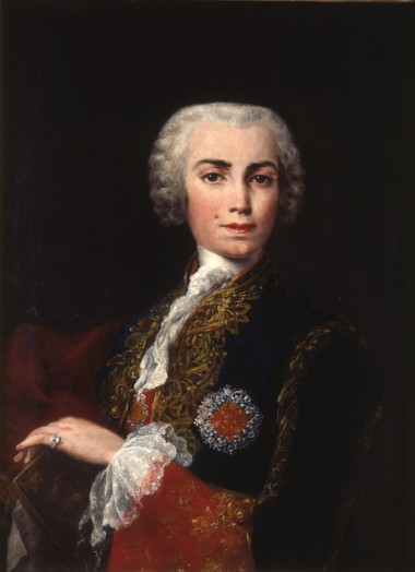 <p class=" text-center">Farinelli con la cruz de Calatrava, retratado por Jacopo Amigoni. / Museo de la Real Academia de Bellas Artes de San Fernando - Madrid</p>
