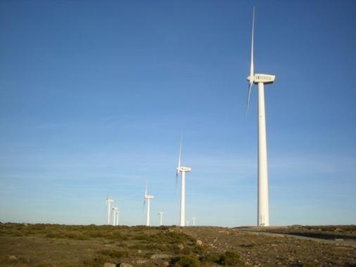 <p> Parque eólico. Imagen: UPM.</p>